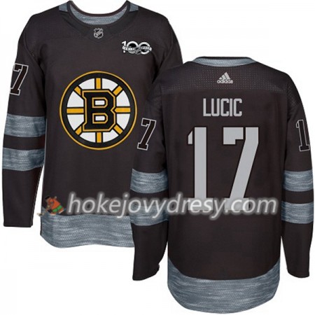 Pánské Hokejový Dres Boston Bruins Milan Lucic 17 1917-2017 100th Anniversary Adidas Černá Authentic